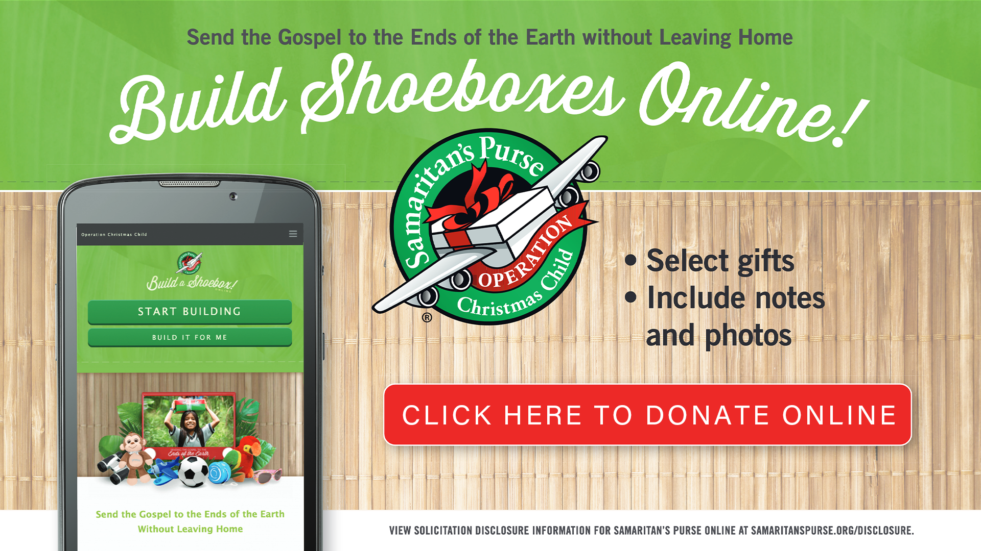 Operation Christmas Child Donate Online